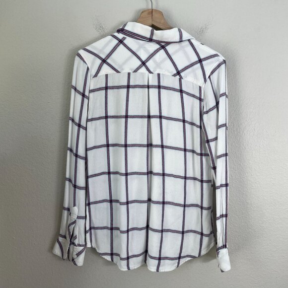 Rails Hunter Womens Small Button Up Hunter Plaid Shirt Long Sleeve Flannel Top - Picture 8 of 8